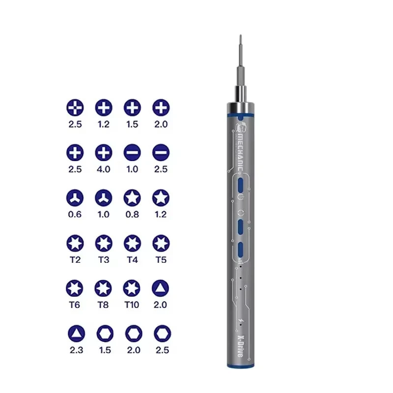 X-Drive Electric Precision Screwdriver Set | 24-in-1 Magnetic Bits, Rechargeable