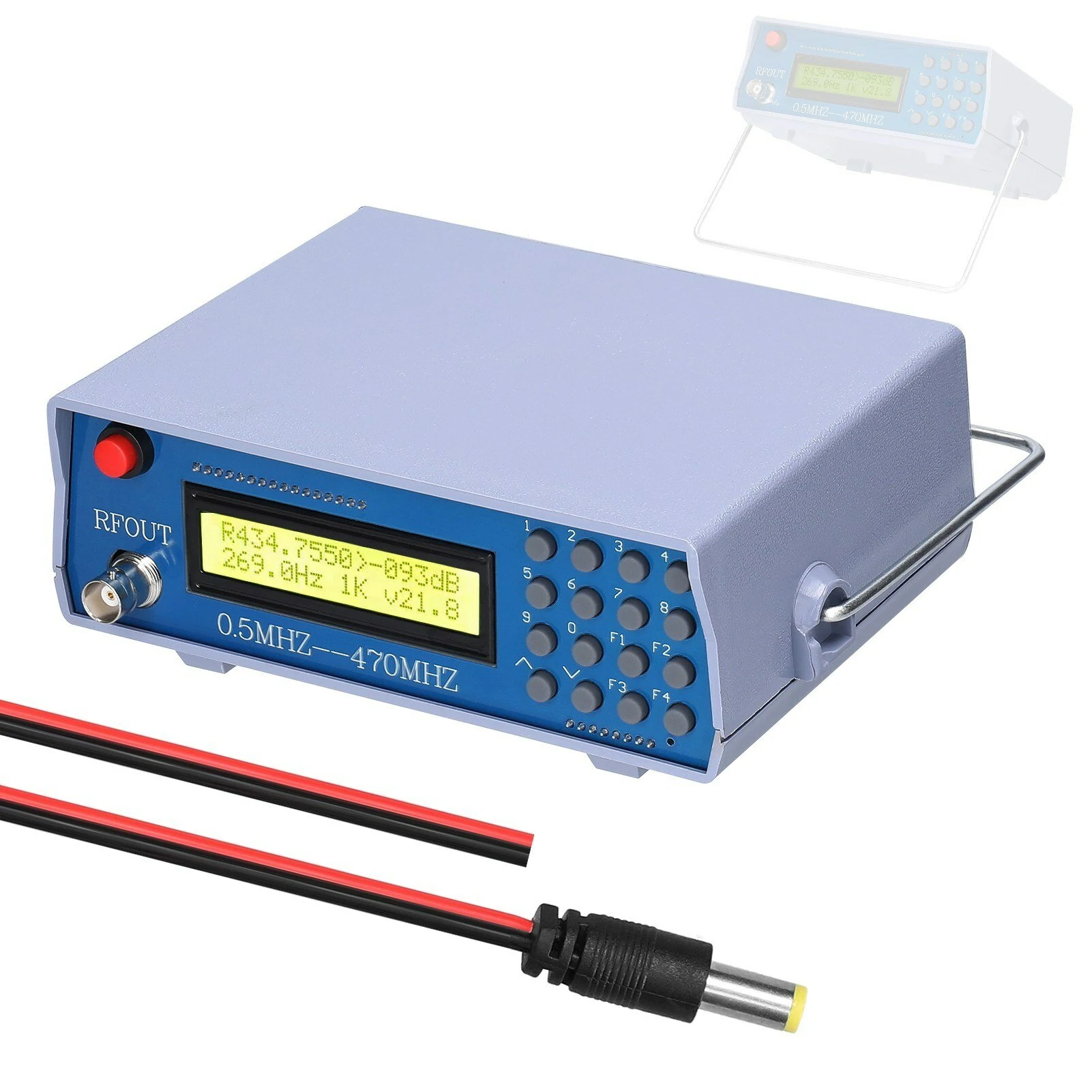 Signal Generator 0.5M-470M | RF Source with 800Hz Tone Modulator | Debugging Tester for Interphone