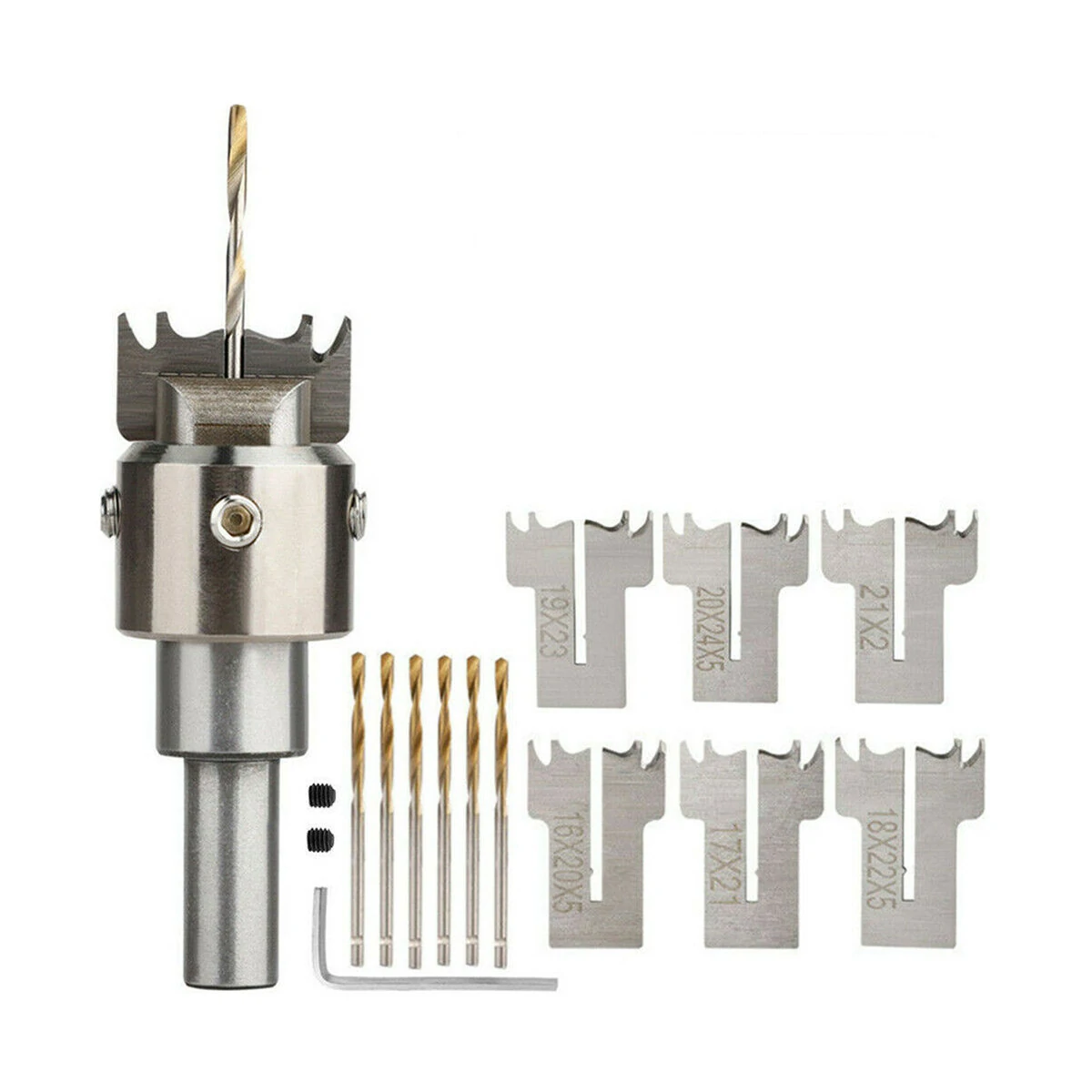 Woodworking Bead Drill Bits 16-24mm | 10mm Shank Milling Cutter for Wooden Ball
