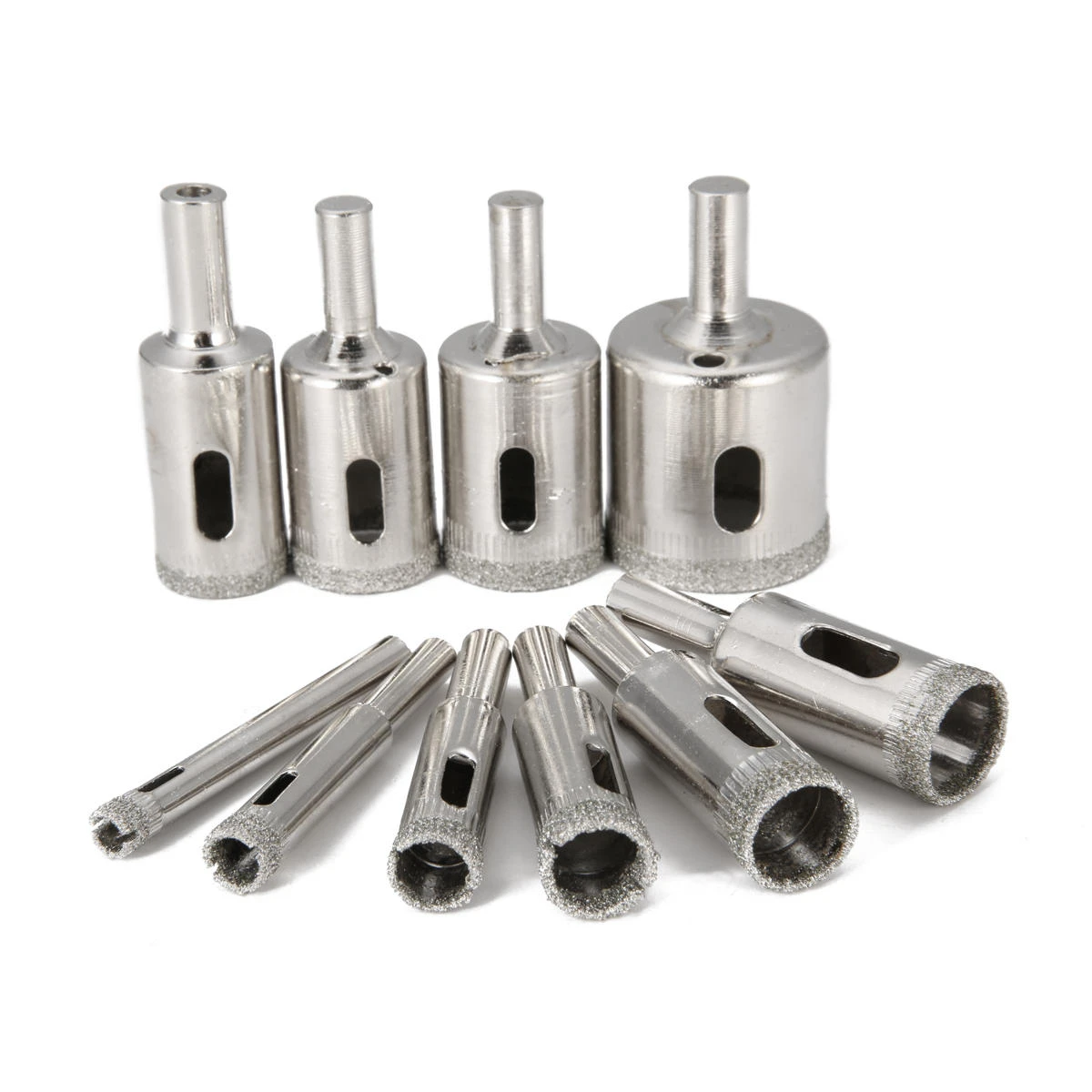Drillpro 10pc Diamond Drill Bit Set | 6-30mm for Glass Tile Ceramic