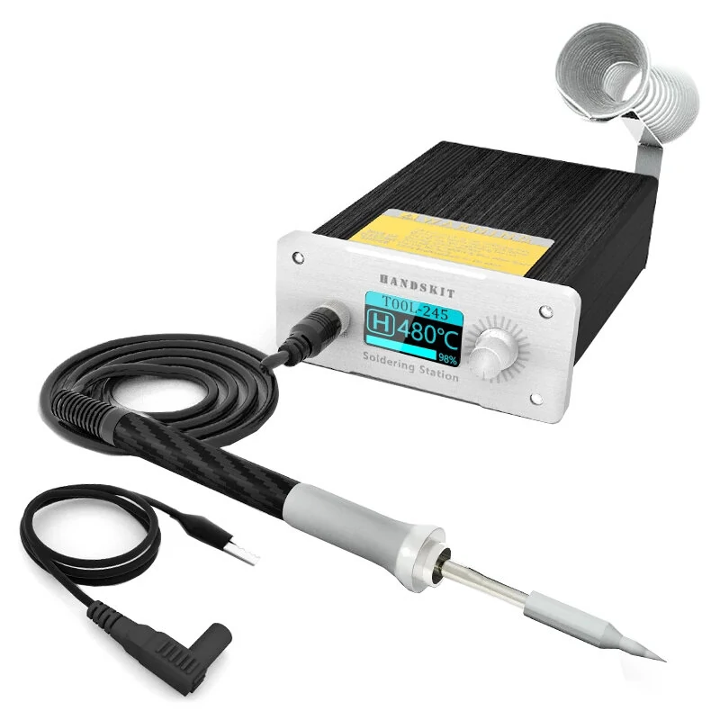 HANDSKIT T245 Digital Solder Station | 2.5s Fast Heating, Adjustable Temp, 3 Tips
