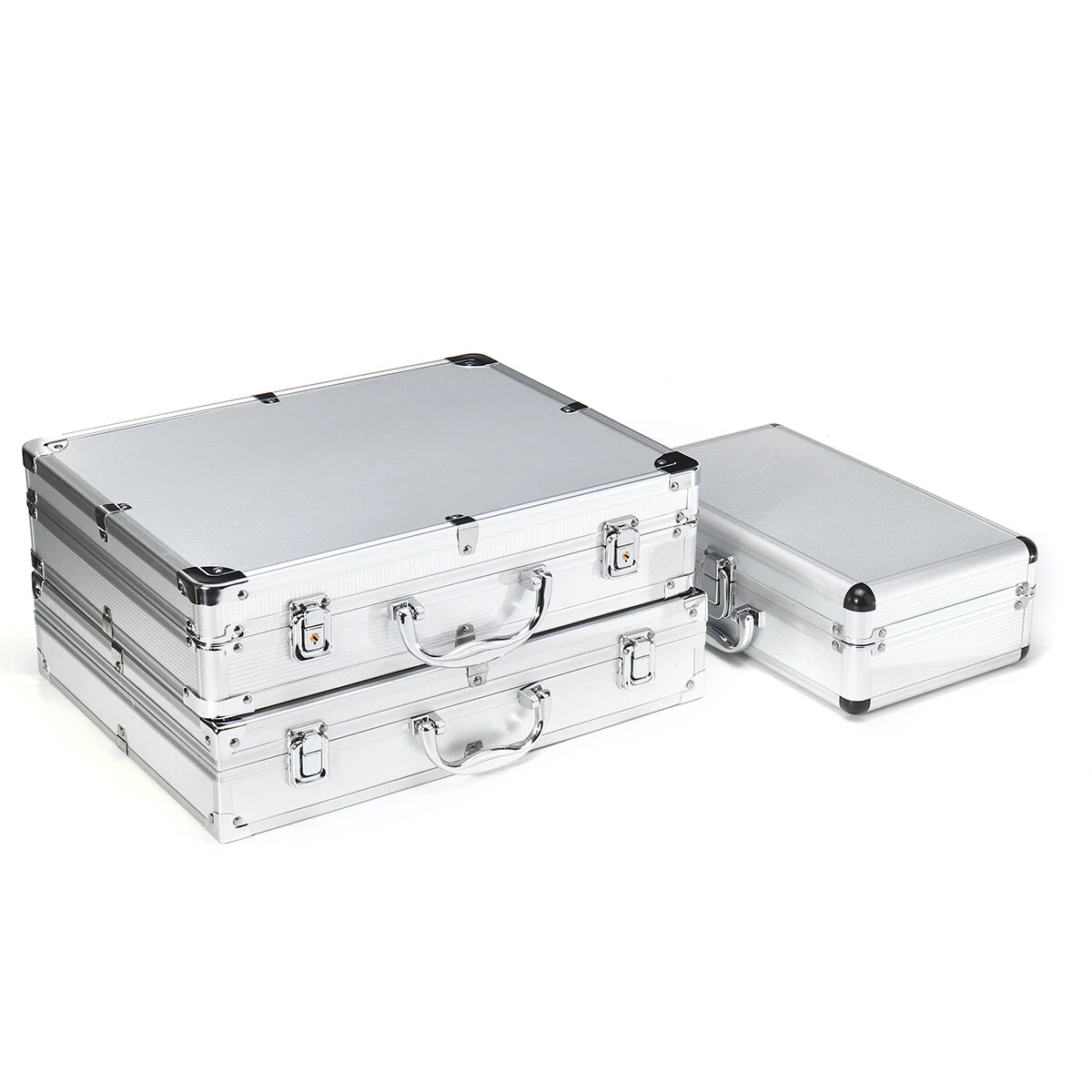 Aluminum Alloy Tool Case - Portable Outdoor Vehicle Kit Box with Safety Equipment