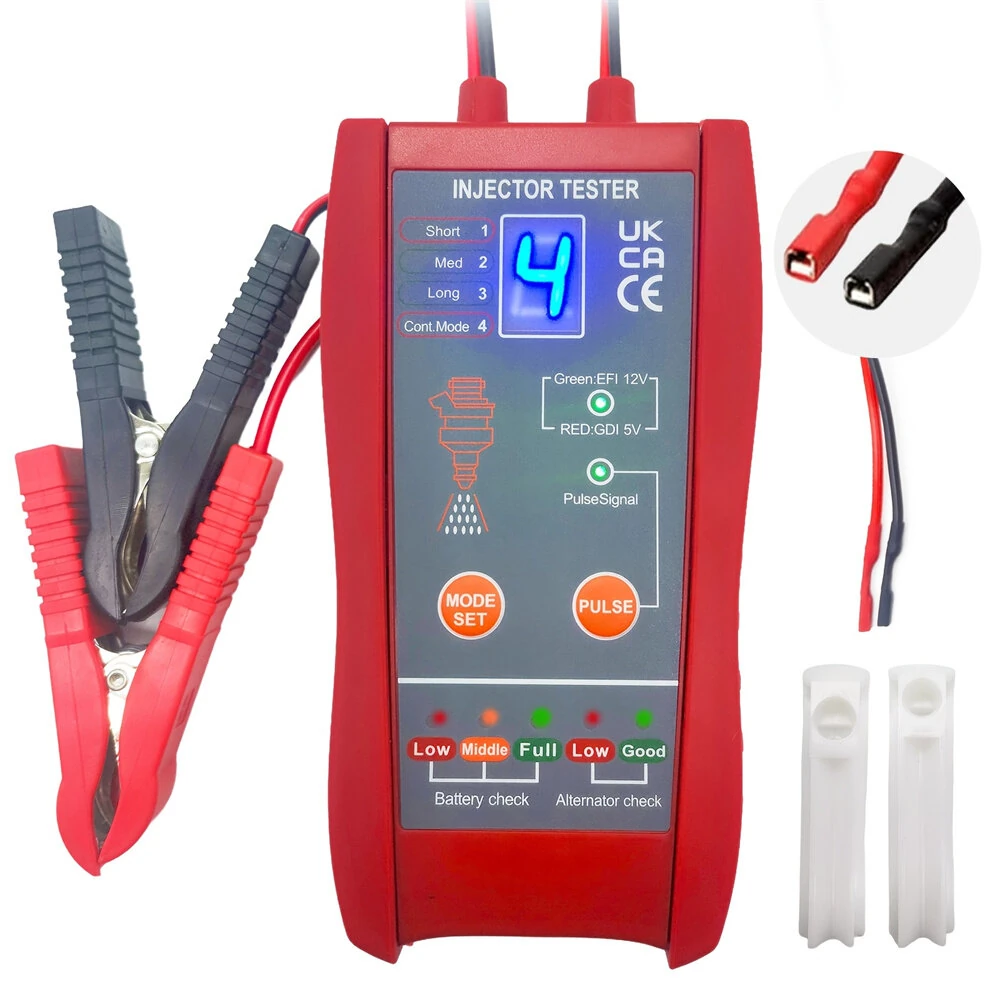 RT-920 Car Battery Voltage Tester - 12V LED Display Tool for EFI & GDI Systems
