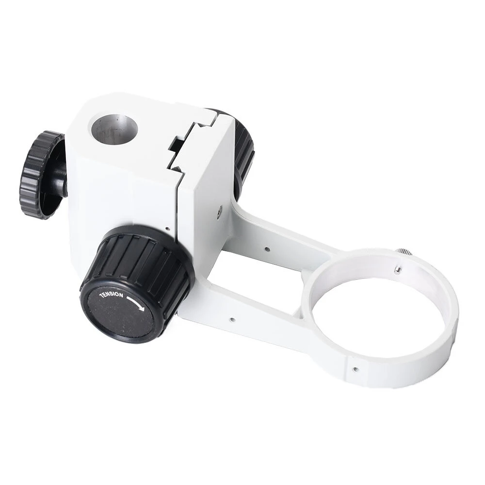 HAYEAR 76mm Stereo Microscope Stand - Adjustable Focusing Holder & Gear Ring Mount Arm