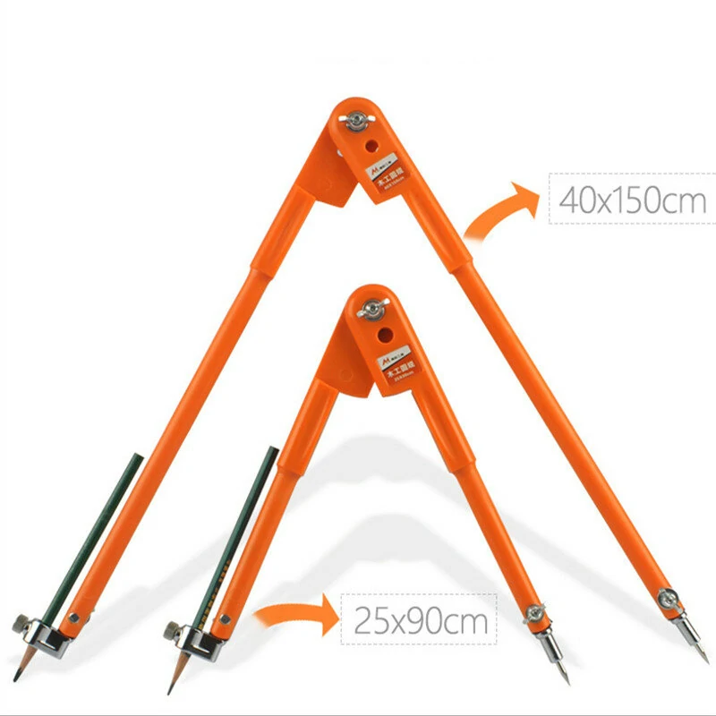 Max 45-75cm Carpenter Precision Pencil Compass | Adjustable Woodworking Dividers