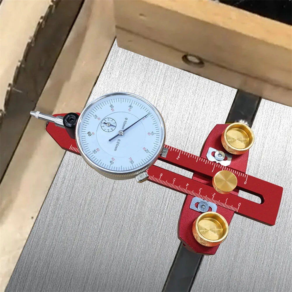 Woodworking Table Saw Calibration Positioner | 0-120mm Wide Adjustment | 0.01mm Precision Alignment