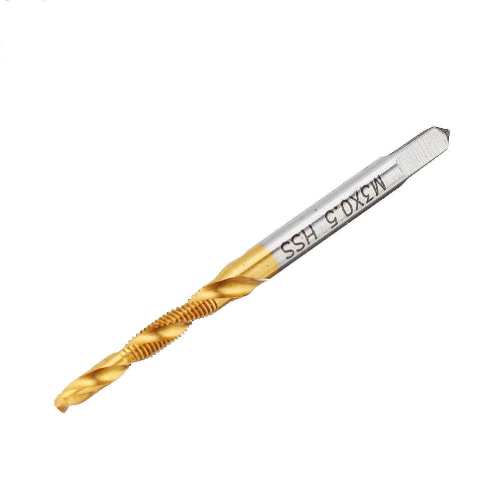 M3-10 HSS Titanium Countersink Drill Bits | 10pcs Set for M3/4/5/6/8/10 Tapping