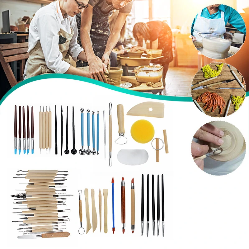 DIY Pottery Clay Sculpting Tool Set - Ceramic Craft & Sculpture Carving Kit