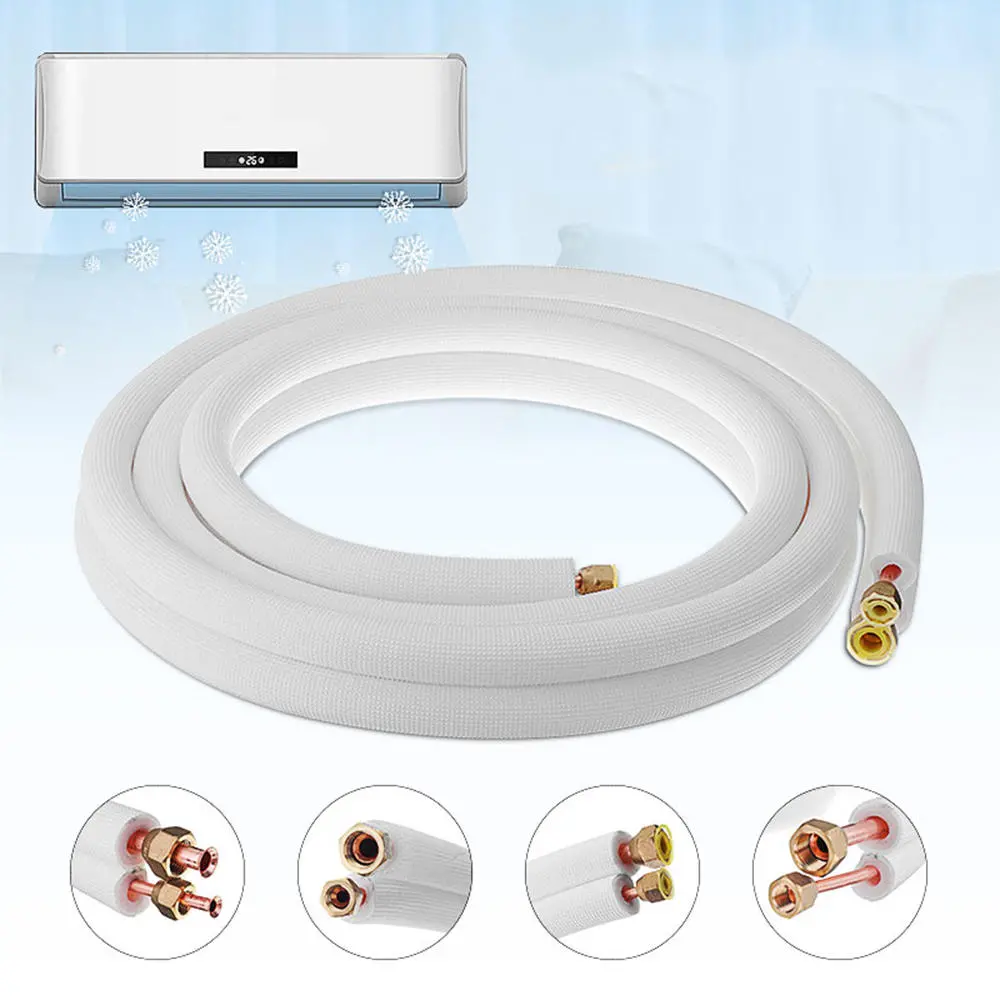4m Insulated Copper AC Exhaust Hose - 13FT Split Line Tube | Copper Aluminum Pipe