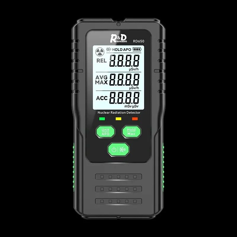RD650 Geiger Counter - Nuclear Radiation Detector for X-ray, Gamma & Beta-ray | Personal Dosimeter