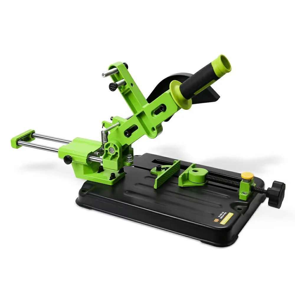 Drillpro Universal Angle Grinder Stand | Adjustable Cutting Base for 115mm 125mm Grinder - Metal Woodworking Tool