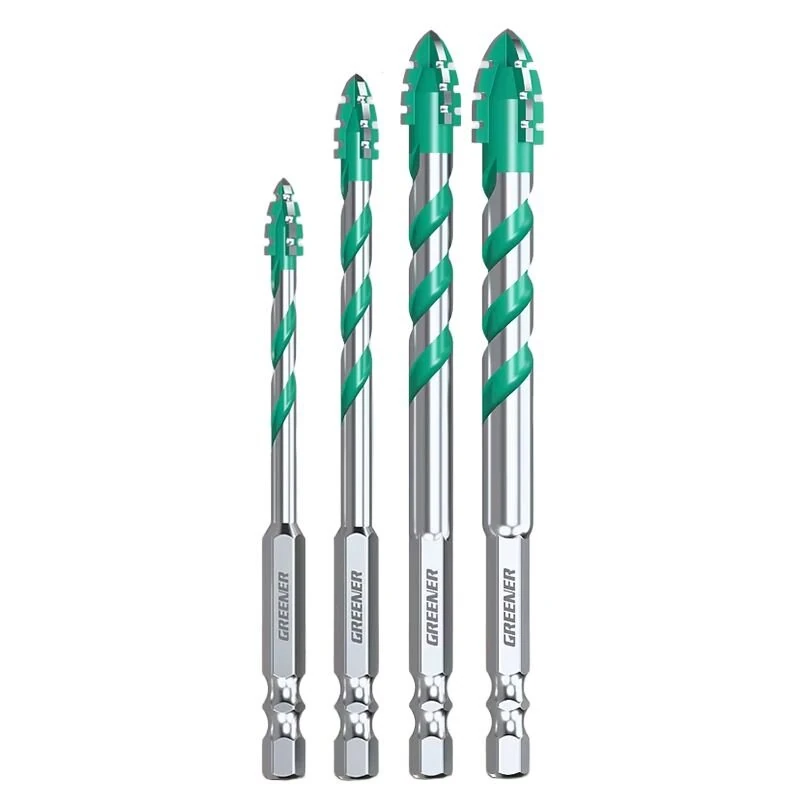 Heavy Duty Multi-Material Drill Bit | Alloy Steel Serrated Head for Ceramic Metal Wood