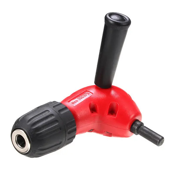 Right Angle Drill Adapter - 0.8-10mm Round Shank 90 Degree Bend Extension