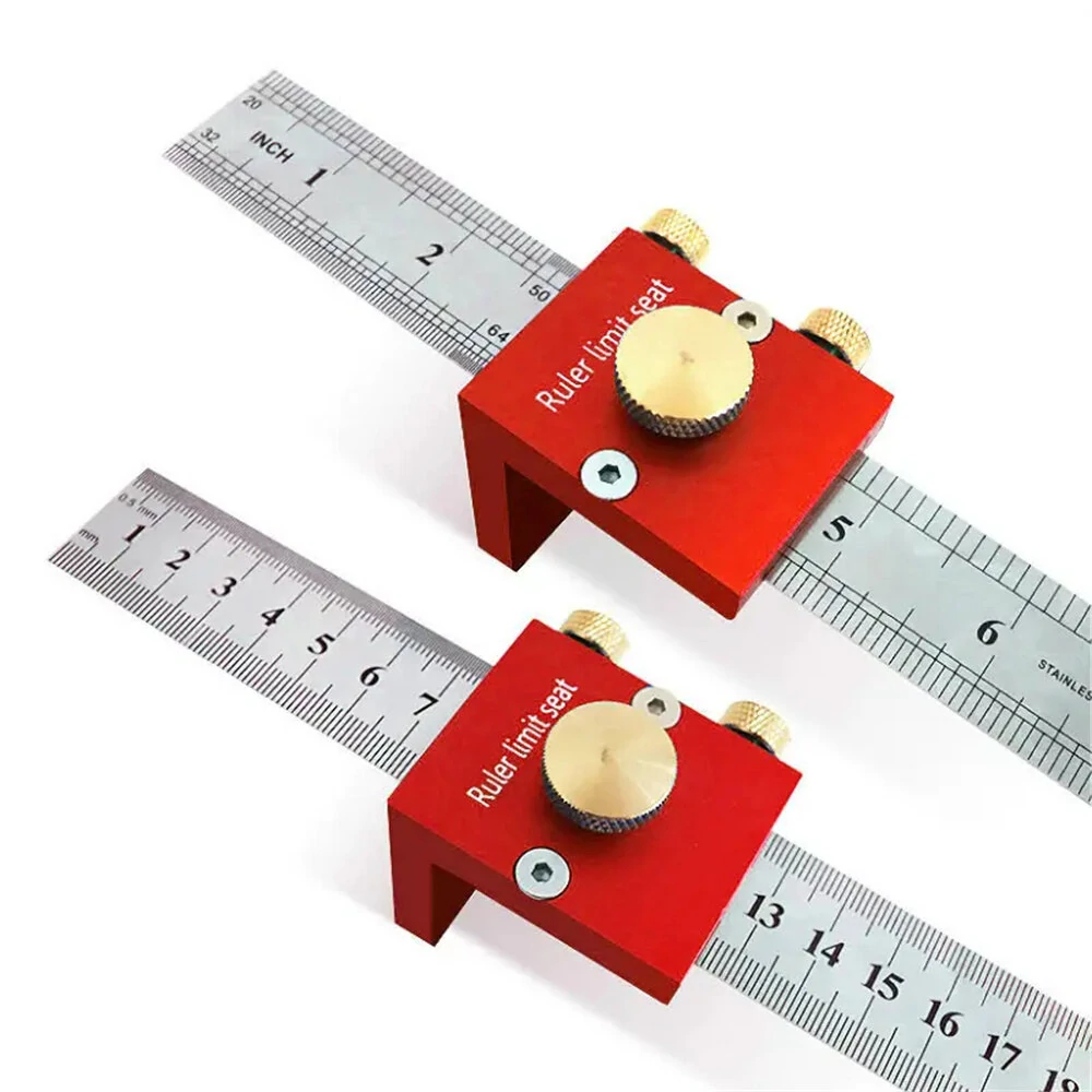 30cm Scribing Ruler | 90 Degree Scale High Precision Measuring Gauge - Woodworking Essential Tool