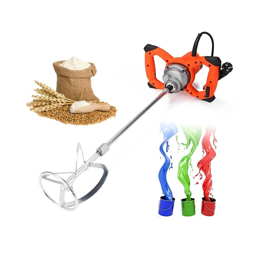 Industrial Electric Mixer 2300W 220V | 6-Speed Handheld Paint Cement Mortar Mixing Machine