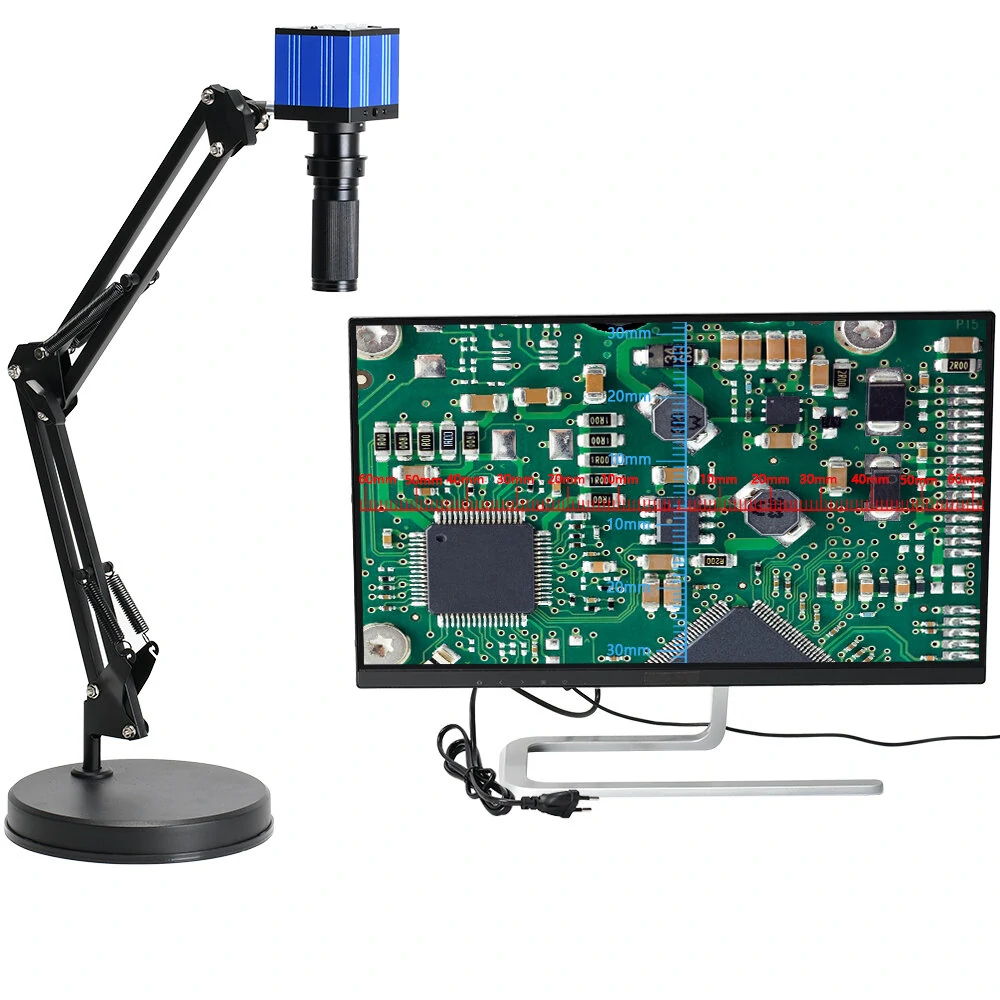 HAYEAR 51MP Digital Microscope Camera | 1080P 2K HDMI USB | 120X Zoom Lens for PCB Soldering Repair