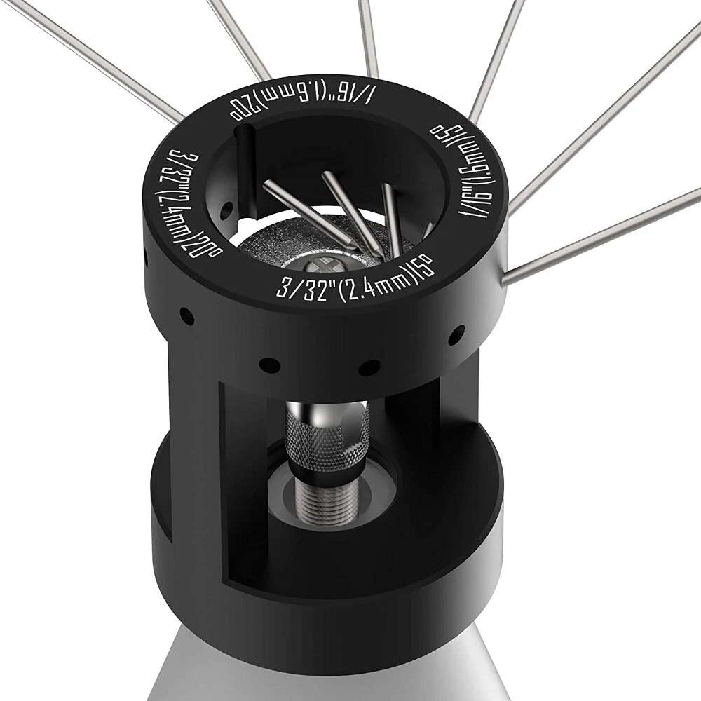 Tungsten Electrode Sharpener Grinder - Aluminum Head with Cut-Off Slot | TIG Welding