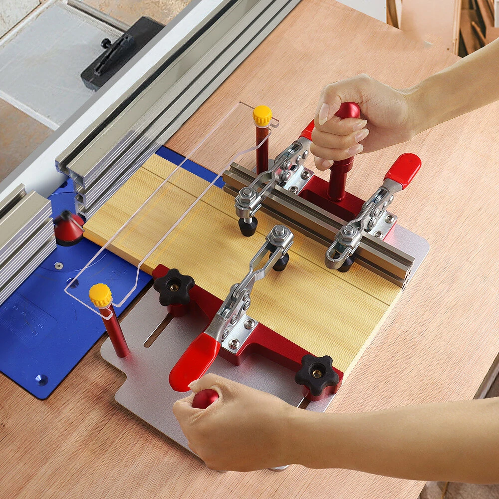 Router Table Coping Sled with Clamps | Precise Front Joint Cutting for Cabinet Doors