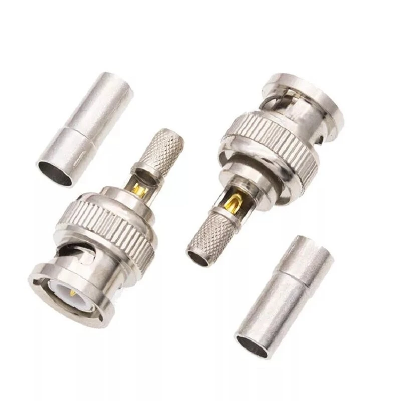 5Pcs Y-1073 BNC Male Plug | Fully Shielded High Precision Connector