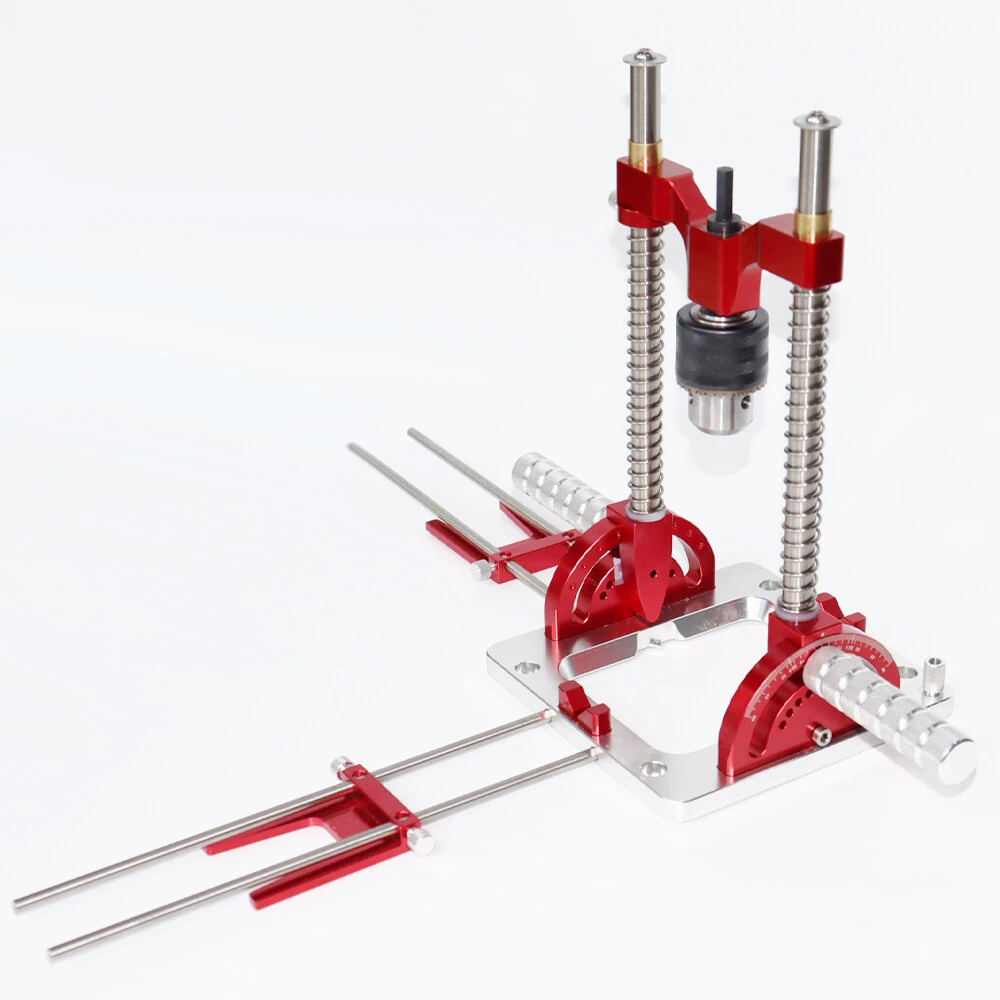 ENJOYWOOD Upgraded Multi-Angle Drill Guide | Adjustable Height Pocket Hole Jig for DIY