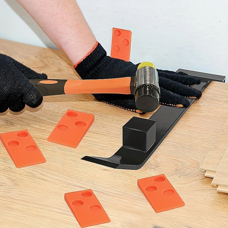 Cold Rolled Steel Pry Bar - 90 Degree Pull Hook for Flooring & Gap Repair