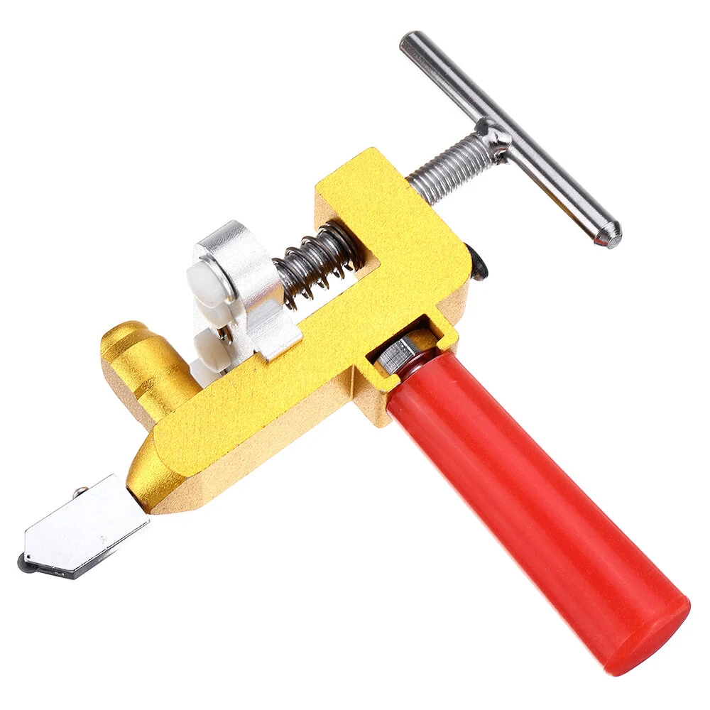 2 in 1 Glass Tile Opener - Carbide Blade Cutter with 2 Extra Heads for DIY
