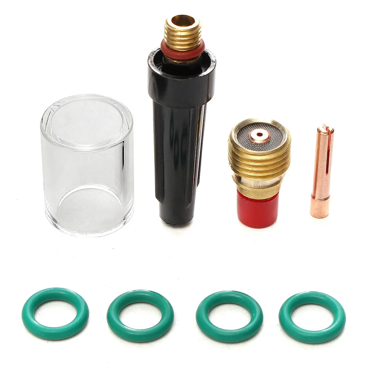 8 PCS TIG Welding Torch Kit - Gas Lens & Glass Cup for WP-9/20/25 Series