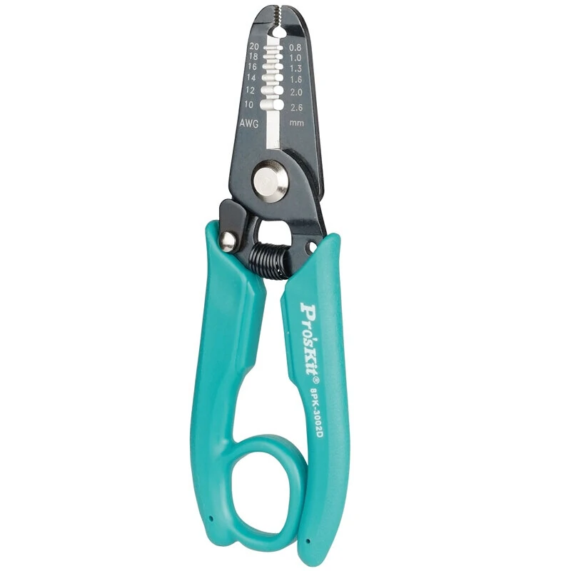 Pro'skit 8PK-3002D Wire Stripper | 0.8-2.6mm Cable Cutter & Precision Pliers