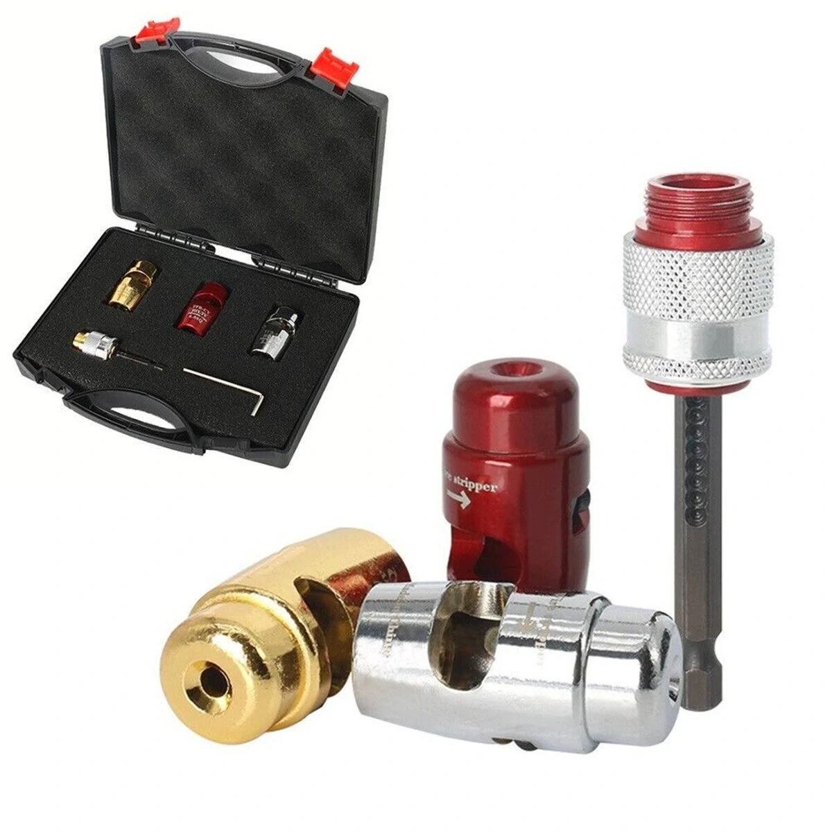 Wire Stripper for Electric Drills - Adjustable & Corrosion-Resistant for Installations