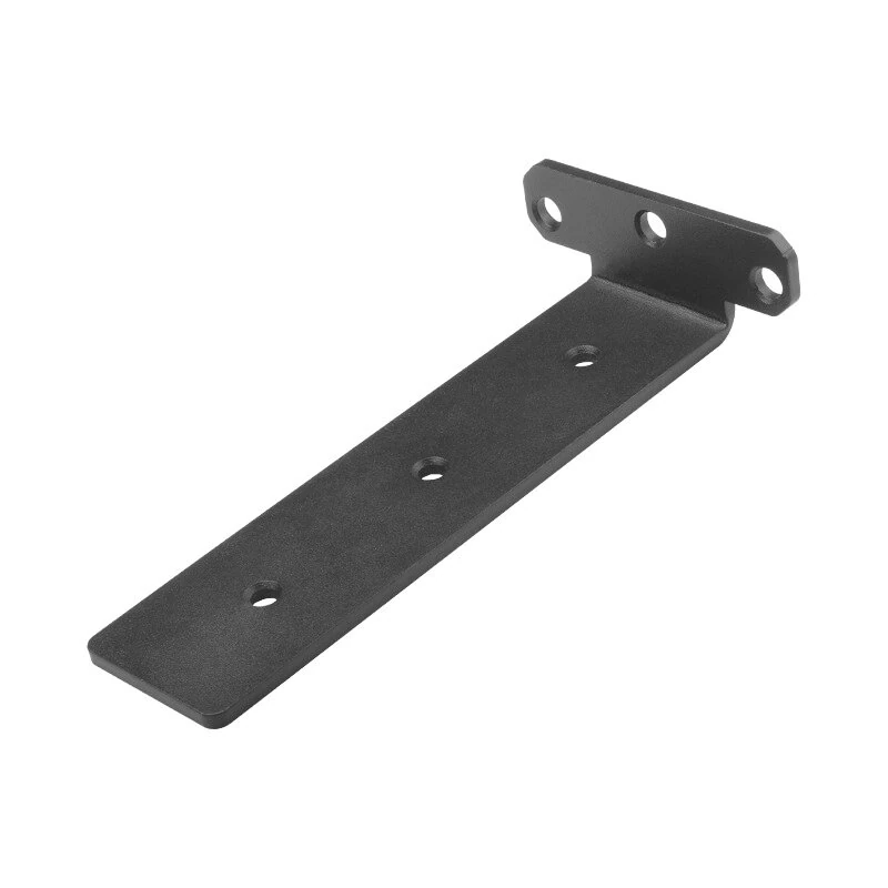 Hidden Tripod Wall Shelf Brackets - Black Cold Rolled Steel - 200kg Load Bearing - Anti-Rust & Easy Installation