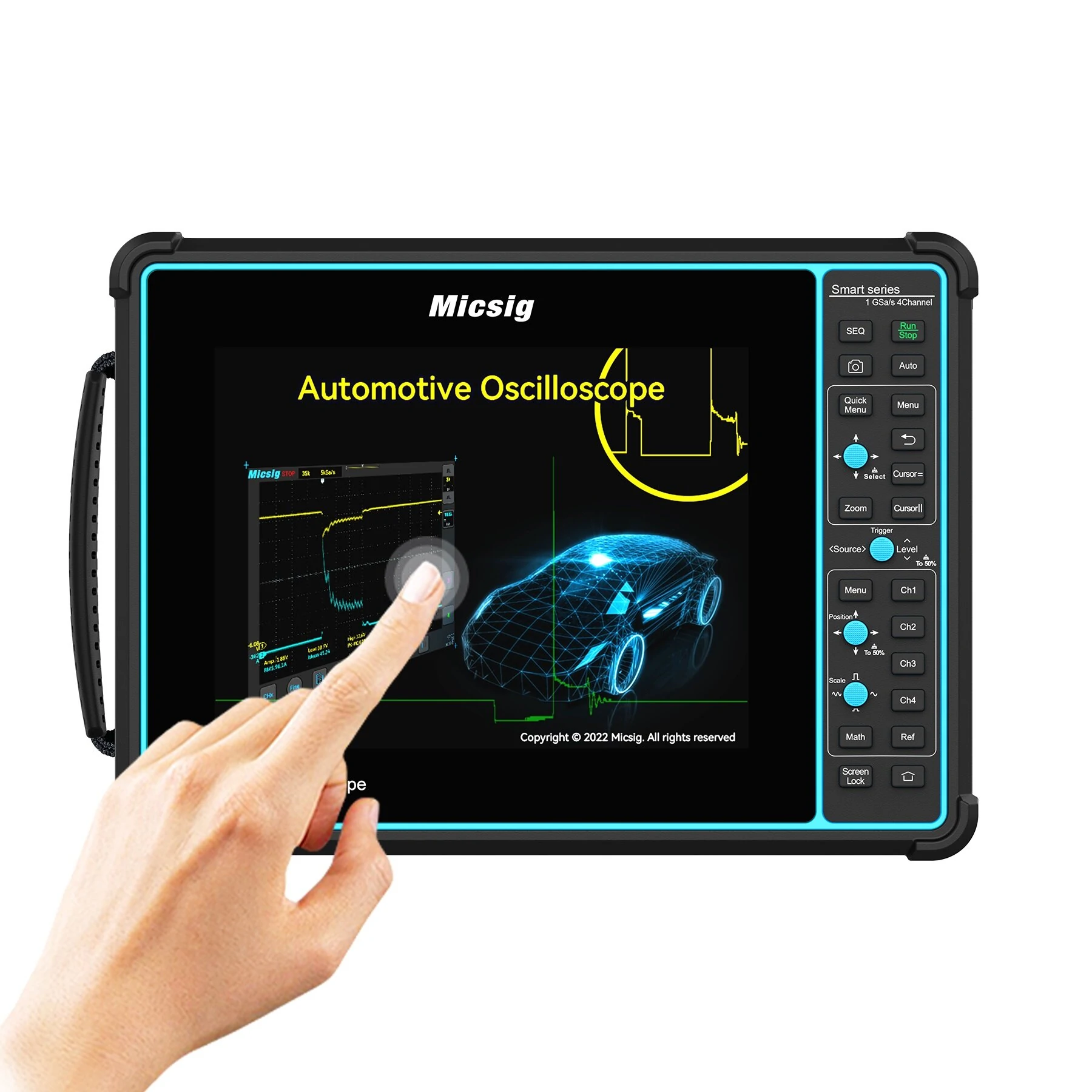 Micsig SATO1004 4-Channel 100MHz Tablet Oscilloscope | 1G Sa/s APP Control