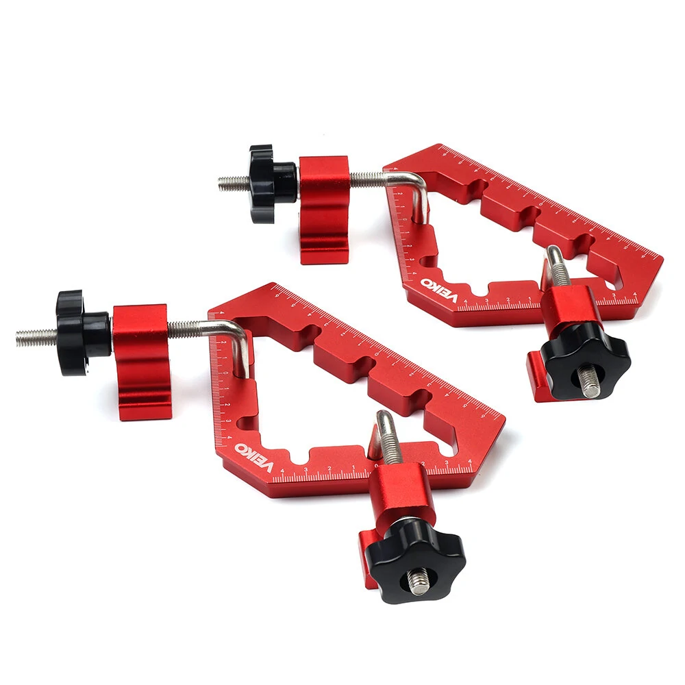 VEIKO Aluminum Alloy Right Angle Clamp - 45 & 90 Degree Corner Clamp for Woodworking