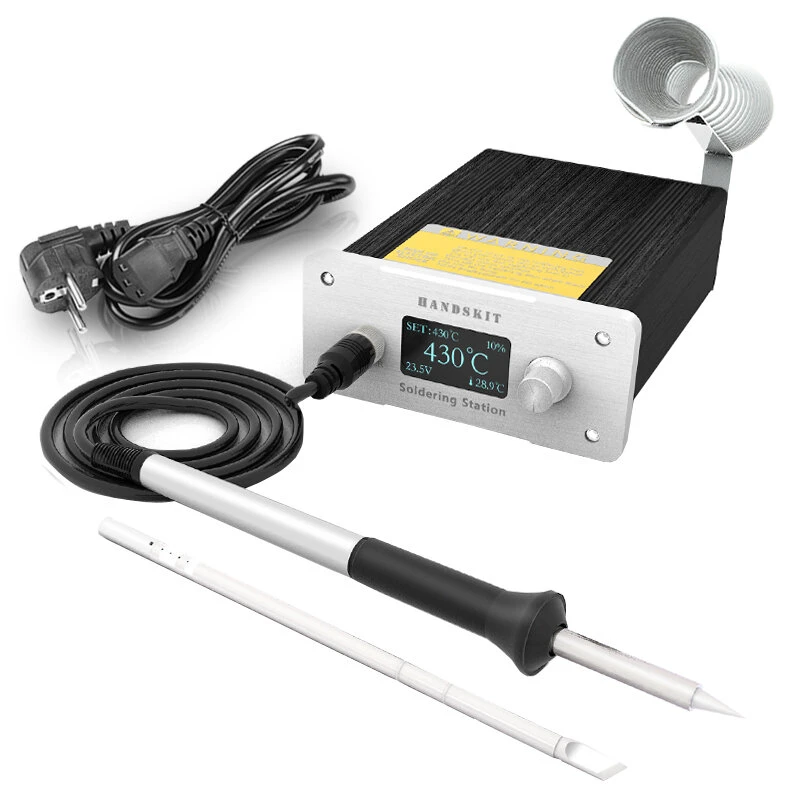 HANDSKIT T12 STM32 Soldering Station | Digital OLED Display | Adjustable Temperature 180-480°C