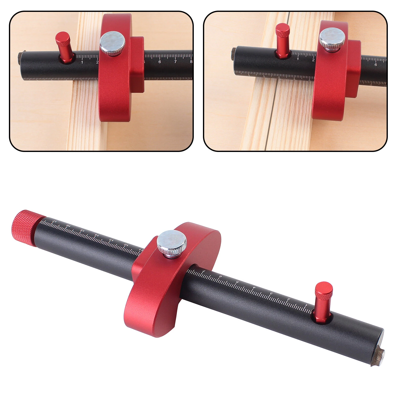 Wheel Marking Gauge - Aluminum Alloy Scribe Tool for Woodworking & Mortising