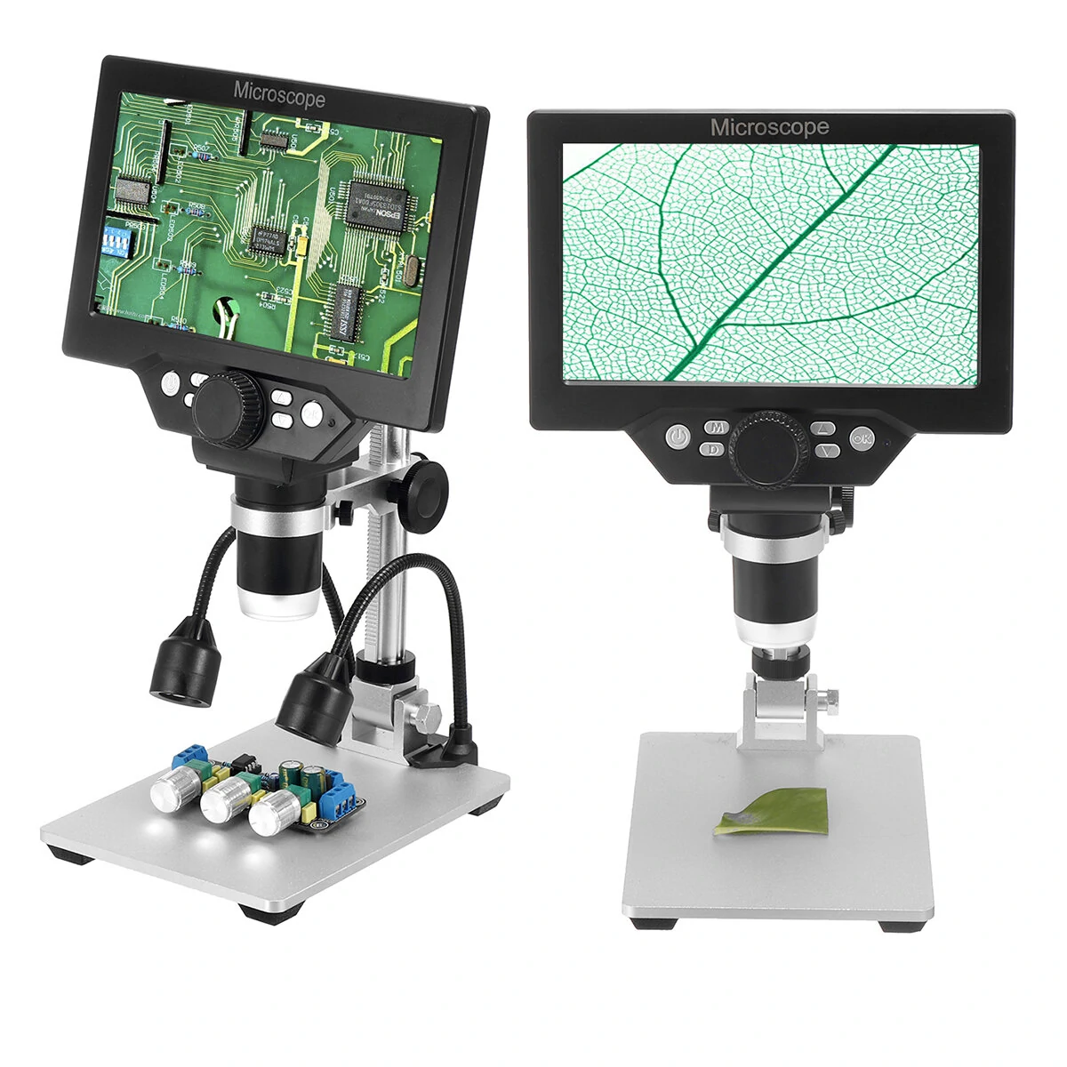 G1200 Digital Microscope - 7 Inch LCD Color Screen | 1200X Magnification USB