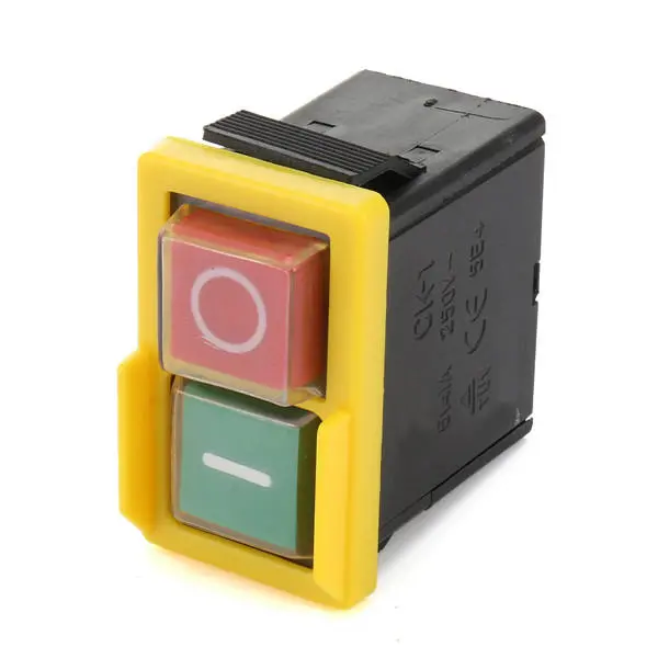 KJD 6 Universal NVR Emergency Stop Switch - 250V 4A Replacement Push Button