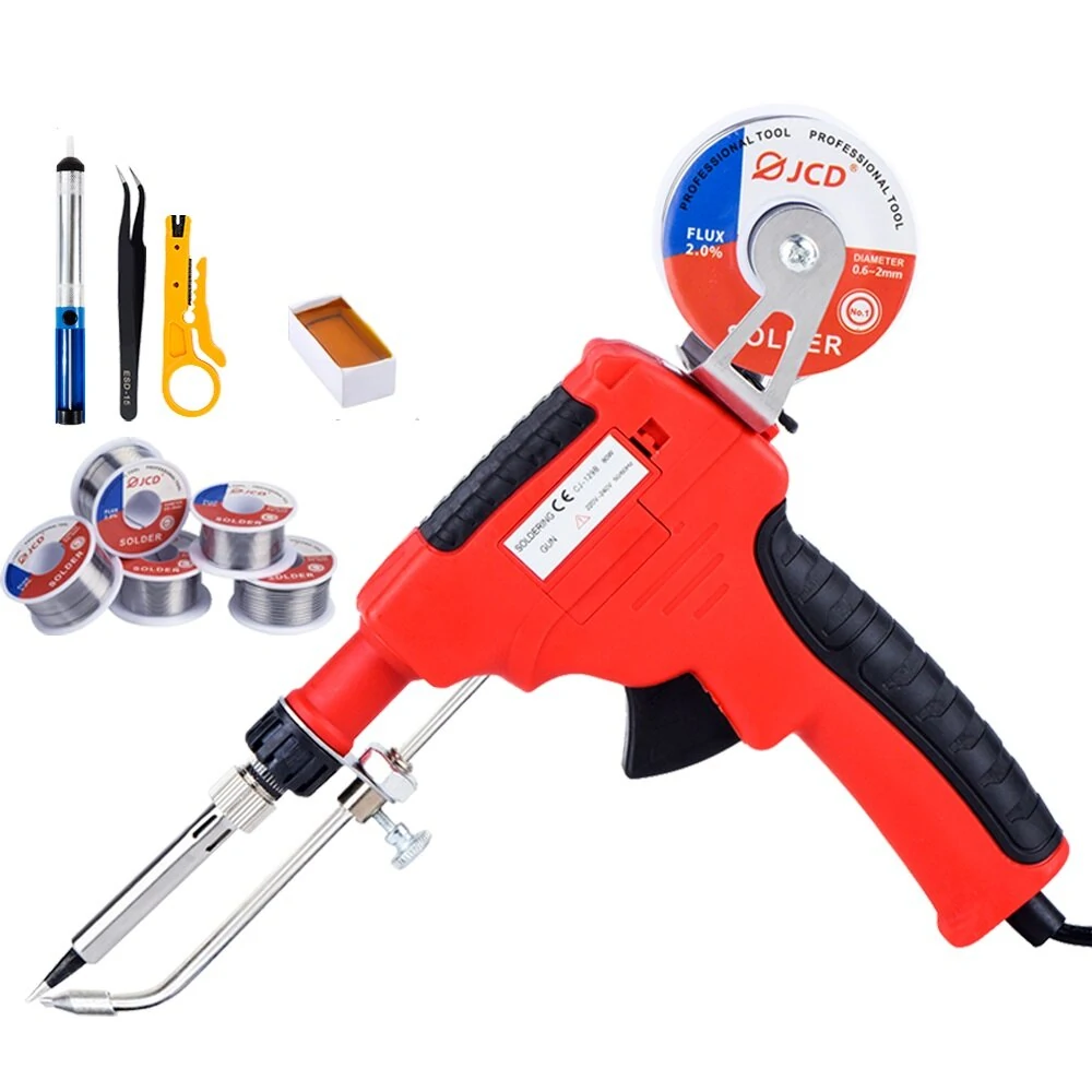 JCD-129B-7 80W Soldering Iron Kit | Solder Gun with Wires for DIY Jewelry & Circuit Board Repair