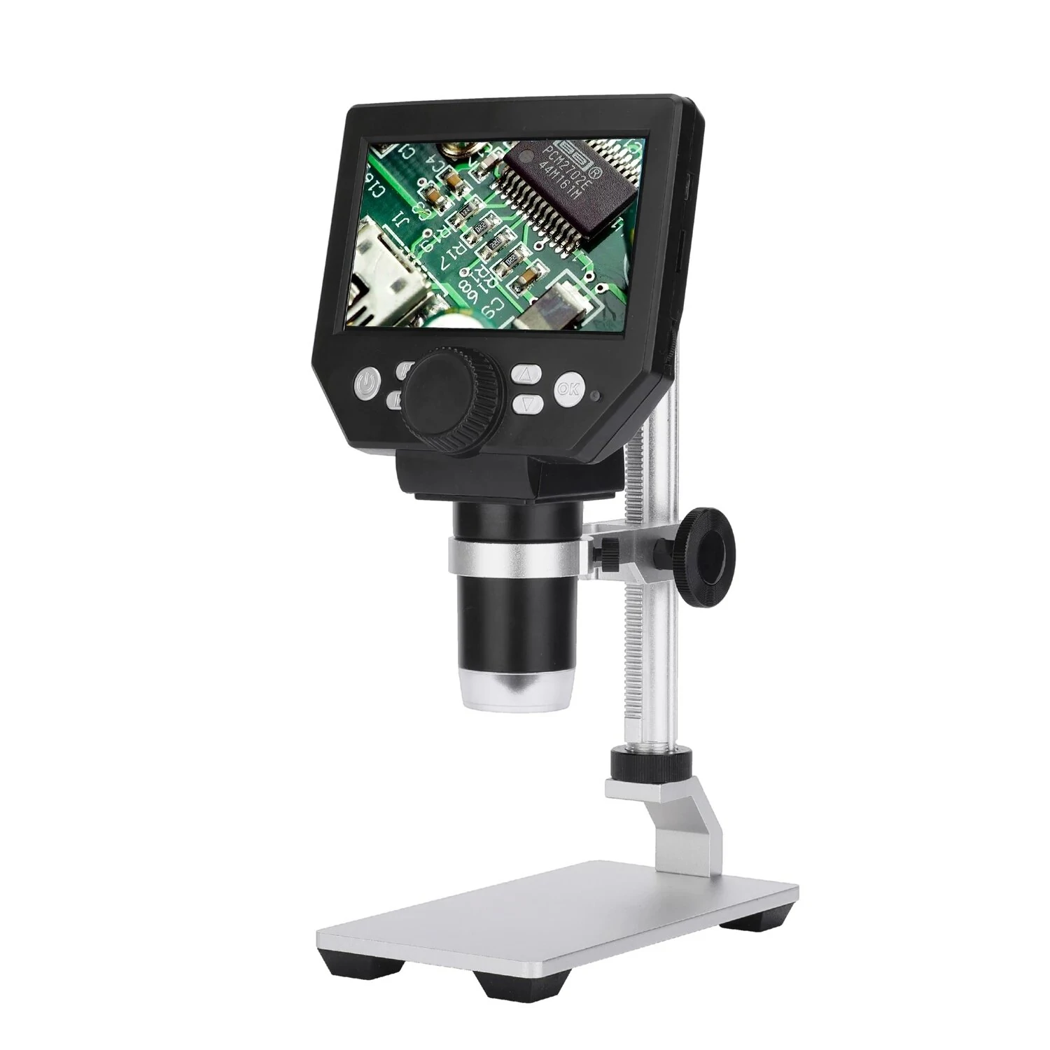 MUSTOOL G1000 Portable Digital Microscope - 4.3 HD 8MP 1000X Magnification | Borescope Camera for Phone Repair
