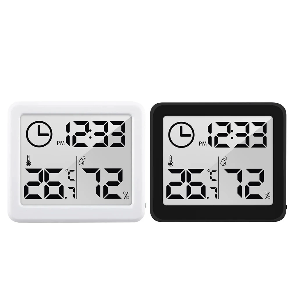 Smart Digital Thermometer Hygrometer - 3.2 Inch LCD Display - Automatic Temperature Humidity Monitor