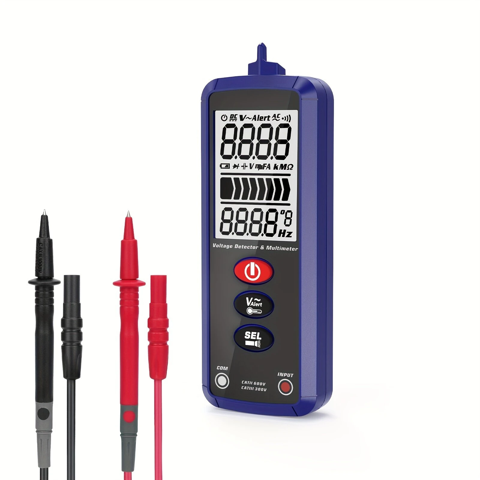 Automatic Anti-burning Pen Multimeter | AC Voltage & Frequency Tester | Non-Contact Voltmeter with Flashlight