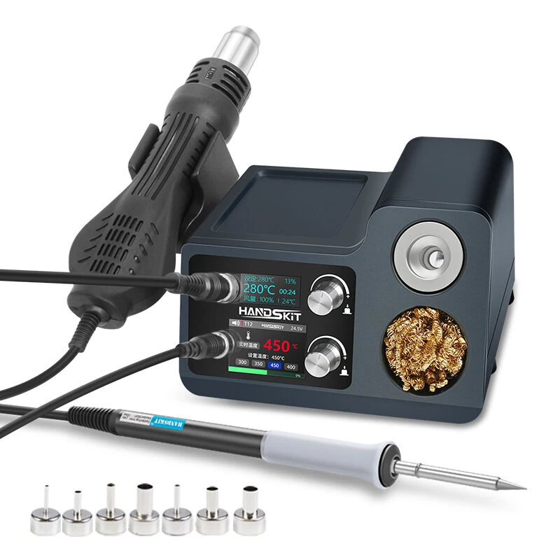 HANDSKIT S810 S812 Two In One Soldering Station | 700W Hot Air Gun & Iron