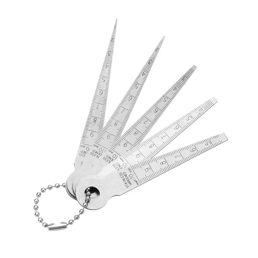 Drillpro 5pcs Stainless Hardened Taper Feeler Gauge | Hole & Aperture Scale