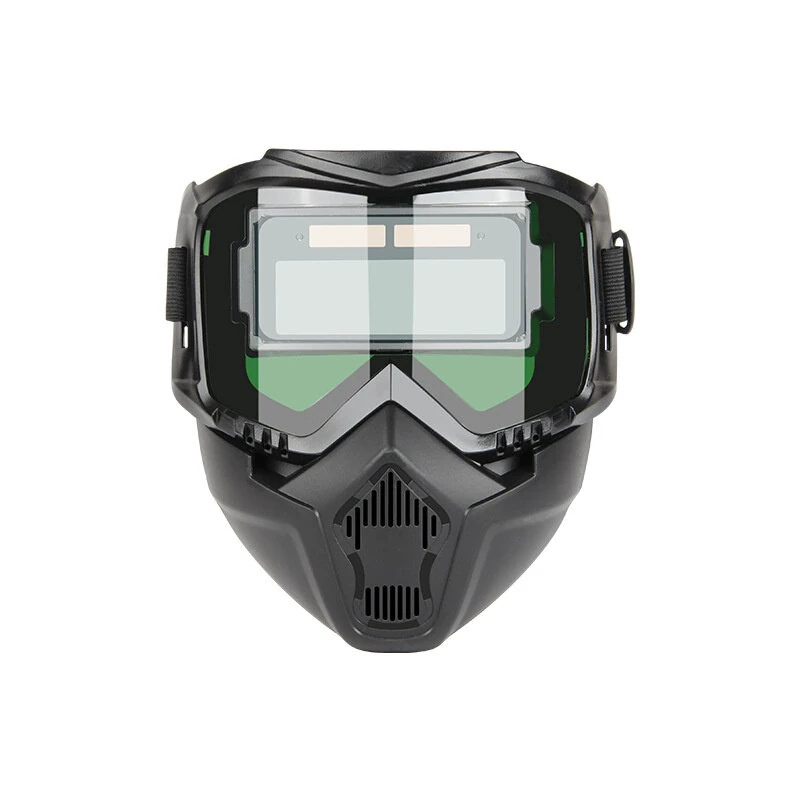 Automatic Welding Helmet - Full Face Variable Light 0.01ms | High Definition Lens & 10 Glasses