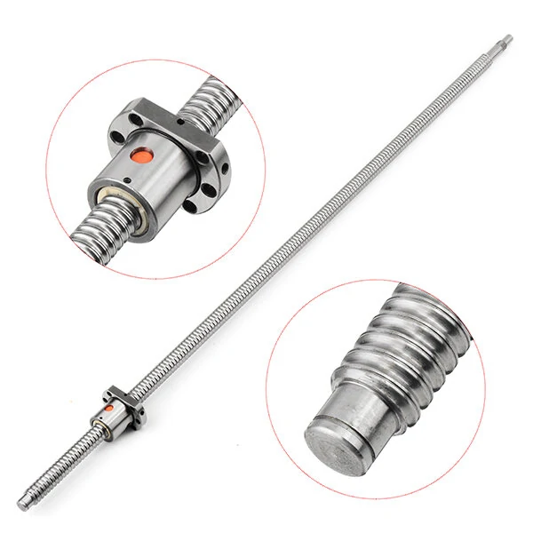 Machifit SFU2005 1000mm Ball Screw - End Machined with Single Nut for CNC