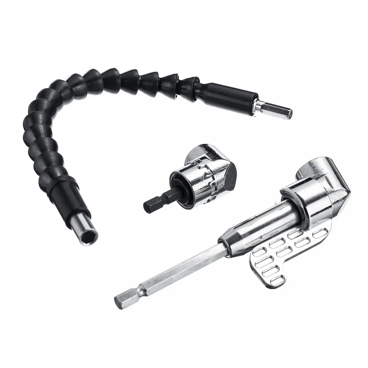 DEWALT 1/4 Inch Hex Shank Right Angle Driver - 105 Degree with 300mm Flexible Shaft