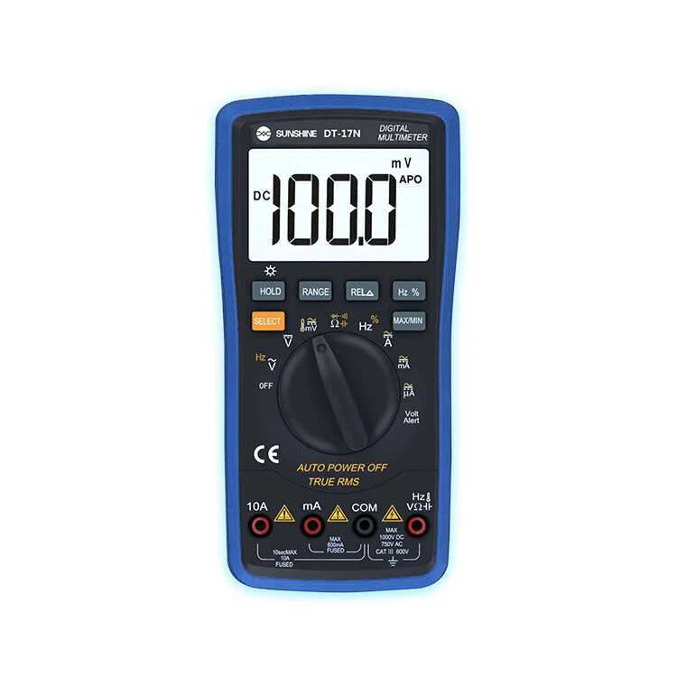 SUNSHINE DT-17N Auto-Ranging Digital Multimeter | AC/DC Voltage Current Resistance