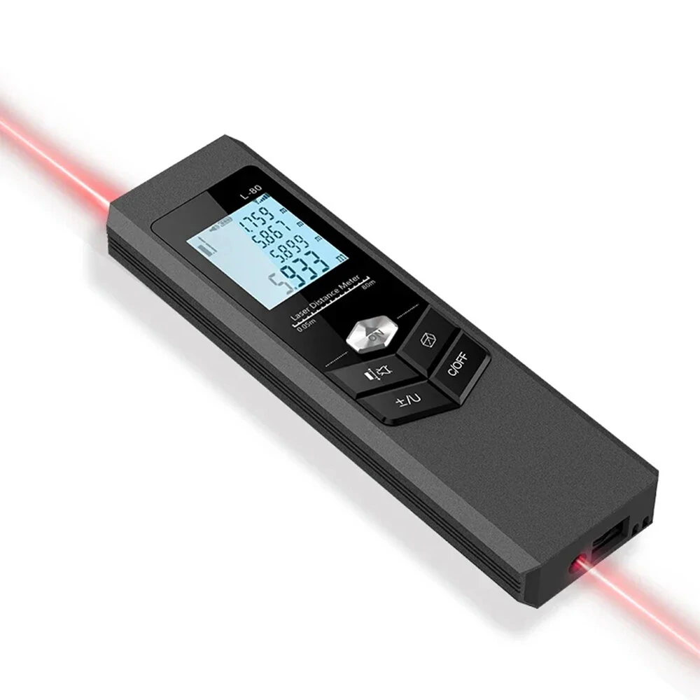 Mileseey 120M Laser Rangefinder | USB Rechargeable & High Accuracy | Portable Distance Meter for Construction & Home Use