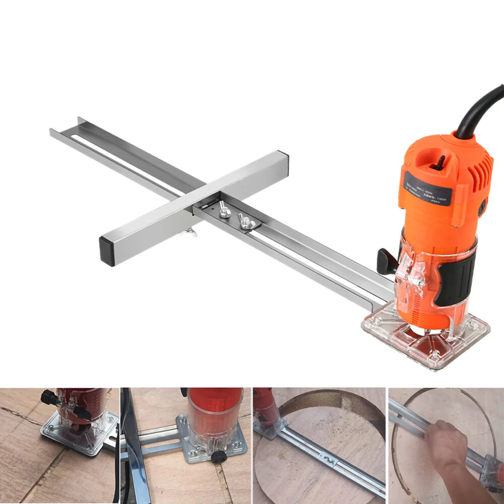 Woodworking Router Edge Guide - Trimmer Positioning Tool for Cutting Boards