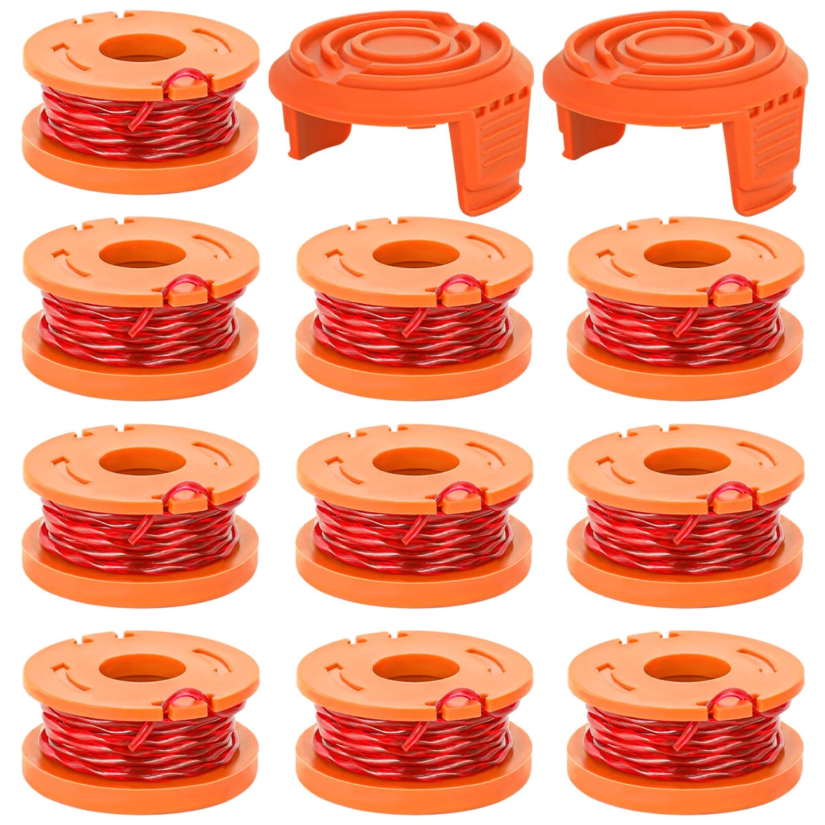 Worx WA0010 Edger Spools Replacement - 12PCS 0.065 inch Trimmer Line Refills