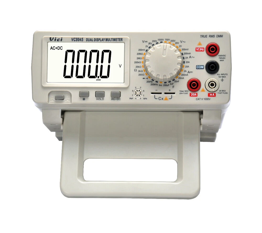 VC8045 4 1/2 Digit True RMS Desktop Multimeter | Bench Top Precision DC/AC Voltage Current